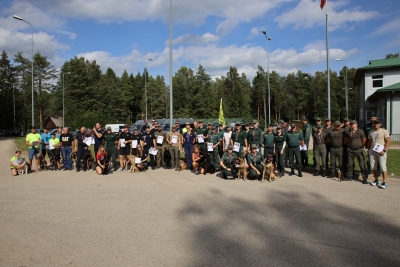 FOTO: Kinologu biatlona sacensību norise