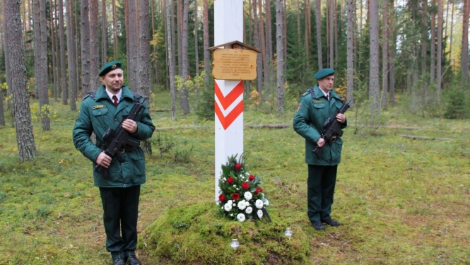 Norisinājās Robežsardzes sagrāves un represēto robežsargu piemiņai veltītie atceres pasākumi