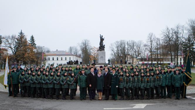 Foto: Rēzeknē norisinājās Robežsargu dienai veltītie svinīgie pasākumi