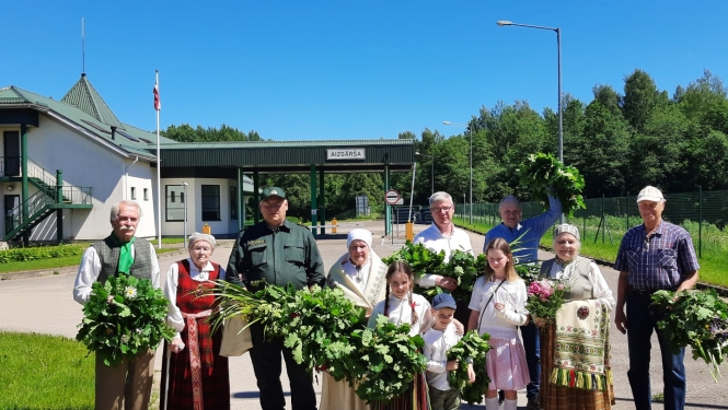 FOTO: Masļenku piemiņas pasākuma dalībnieki Ludzā