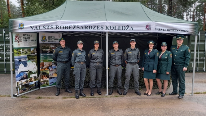 Informatīvais pasākums Valsts aizsardzības mācības vasaras nometnē Alūksnē