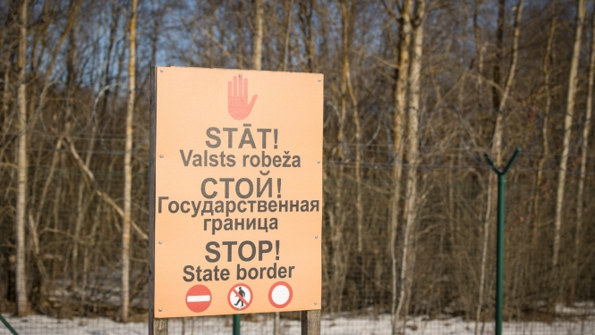 FOTO: Uzraksts robeža