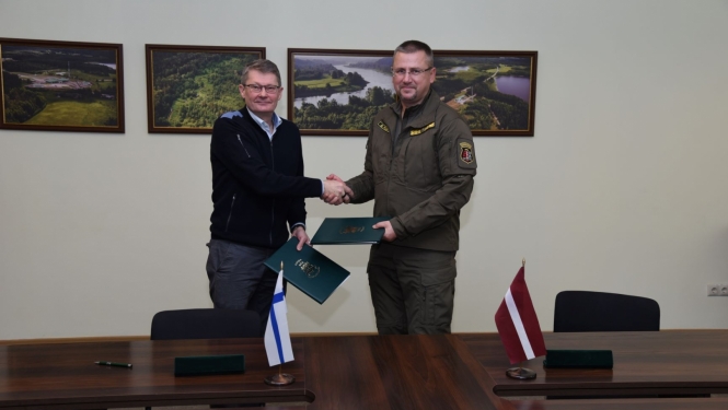 Tiekas Latvijas un Somijas Robežapsardzības iestāžu vadītāji
