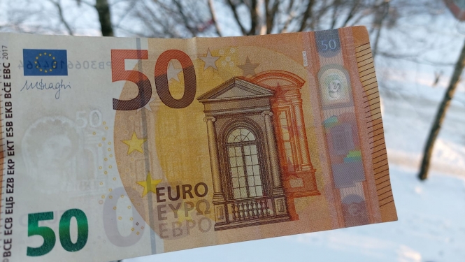 FOTO: 50 eiro banknote