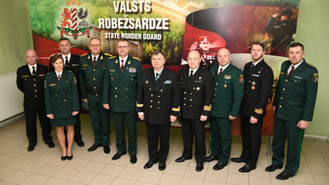 FOTO: Parakstīts operacionālais līgums starp Valsts robežsardzi,  Nacionālo bruņoto spēku Jūras spēkiem un Igaunijas Policijas un robežsardzes pārvaldi