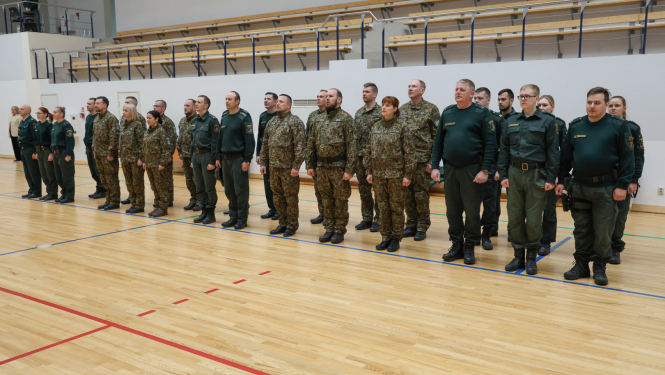 FOTO: Šaušanas sacensību dalībnieki