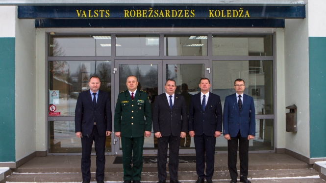 Foto: Baltkrievijas delegācijas vizīte Valsts robežsardzes koledžā