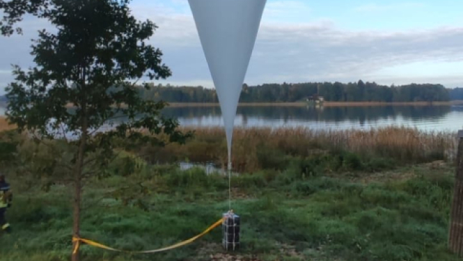 FOTO: Konstatētais balons