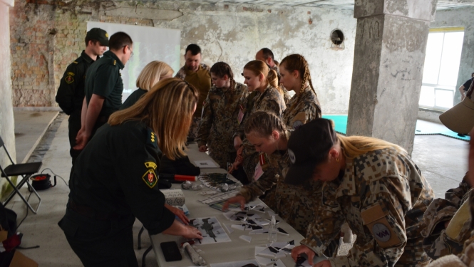 Informatīvais pasākums Valsts aizsardzības mācības vasaras nometnē Skrundā