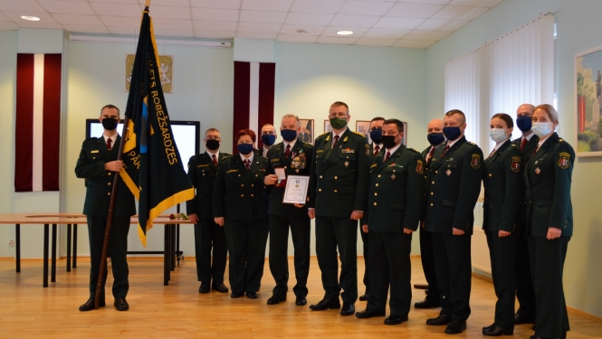 FOTO: Kopbilde no VRS Viļakas pārvaldes priekšnieku maiņas ceremonijas