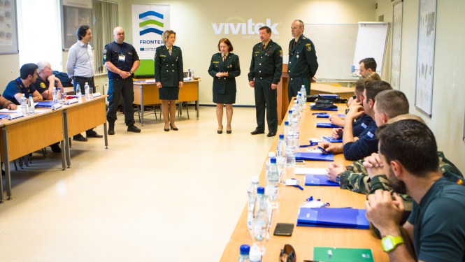 Foto : Frontex aģentūras kinoloģijas instruktoru apmācības