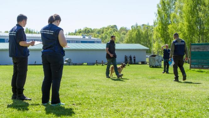 Valsts robežsardzes koledžā norisinās FRONTEX aģentūras kinoloģijas instruktoru apmācību kurss