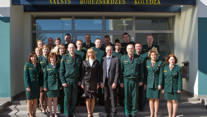 Foto: Frontex pārstāvju vizīte Valsts robežsardzes koledžā