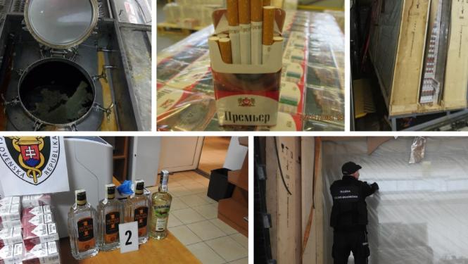 FOTO: Kolāža ar cigaretēm un alkoholu