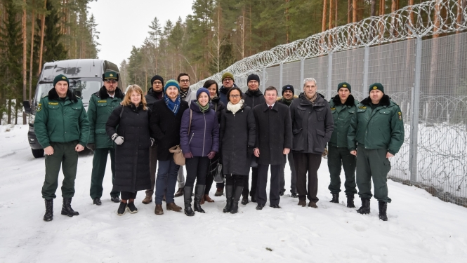 Eiropas valstu vēstnieku un vēstniecības pārstāvju vizīte Valsts robežsardzē