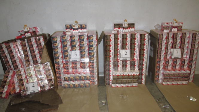 foto : kontrabandas cigaretes