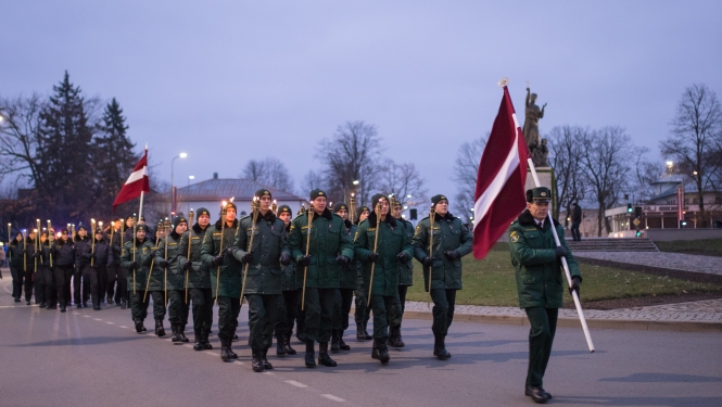 Foto: Lāčplēša dienas pasākumi Valsts robežsardzes teritoriālajās pārvaldēs