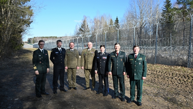FOTO: Latvijas, Lietuvas, Igaunijas, Somijas un Polijas Robežsardzes mācību iestāžu vadības pārstāvjI