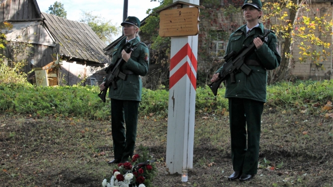 Norisinājās Robežsardzes sagrāves un represēto robežsargu piemiņai veltītie atceres pasākumi