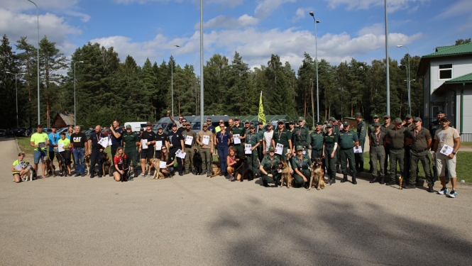FOTO: Kinologu biatlona sacensību norise
