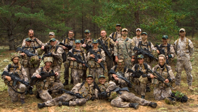 Foto: Militārās mācības "Vasaras lauka nometne" 