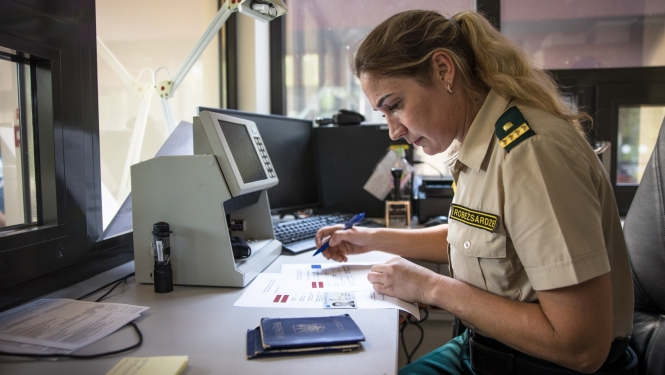 FOTO: Robežsargs dienesta vietā