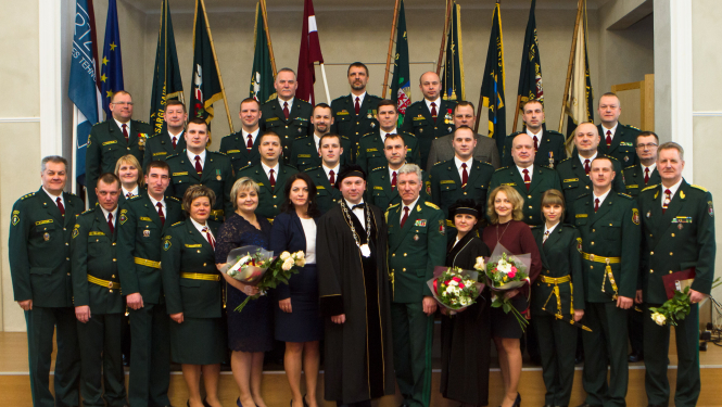 FOTO: Rēzeknes Tehnoloģiju akadēmijas II līmeņa profesionālās augstākās izglītības bakalaura studiju programmas "Robežapsardze"izlaidums