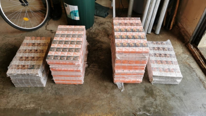 Robežsargi izņem 45 000 kontrabandas cigarešu