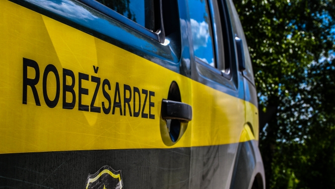 FOTO: Uzraksts robežsardze