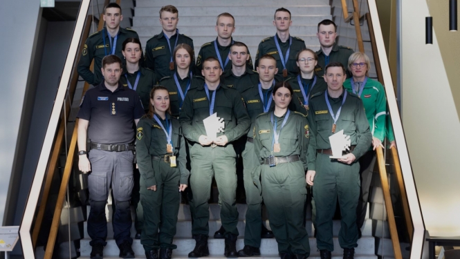 FOTO: Triju Baltijas valstu Robežsardzes mācību iestāžu robežsargu profesionālajās sporta sacensībās