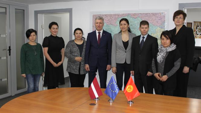 foto: Valsts robežsardzes priekšnieks vizītē Kirgizstānā