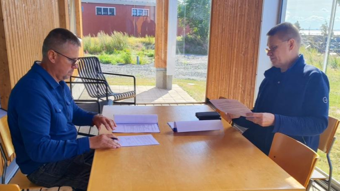 FOTO: VRS priekšnieks un Somijas robežsardzes priekšnieks