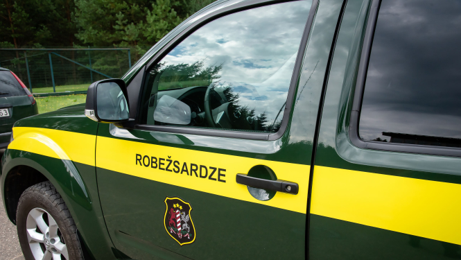 FOTO: Robežsardzes auto