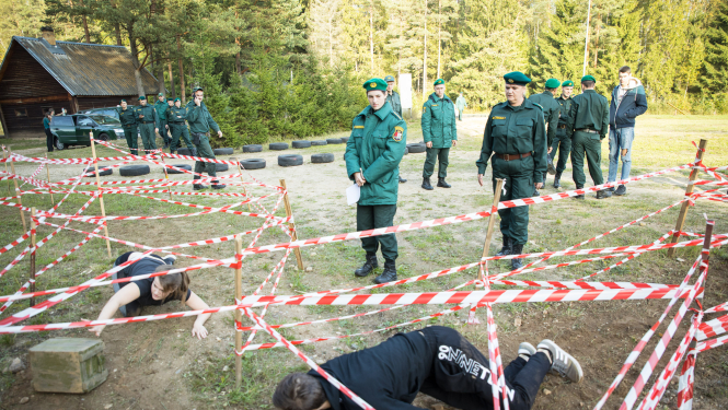 FOTO: Robežsargu norīkojumu sacensības