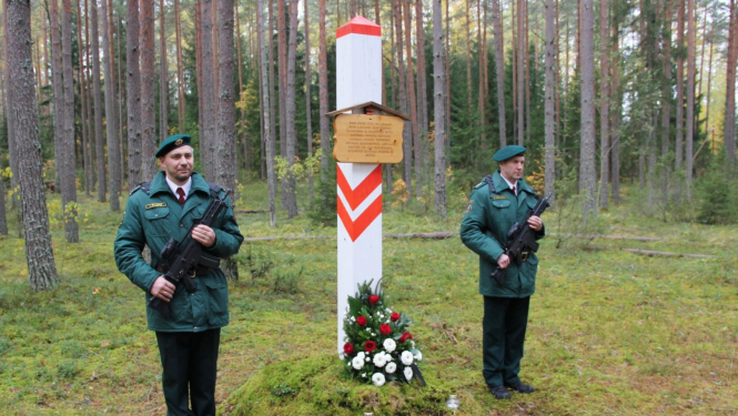 Norisinājās Robežsardzes sagrāves un represēto robežsargu piemiņai veltītie atceres pasākumi