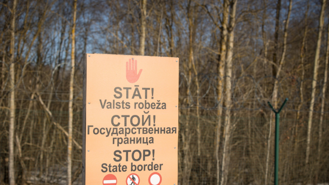 FOTO: Uzraksts robeža