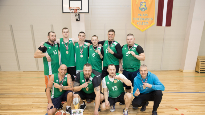 Robežsardzē noskaidroti čempionāta uzvarētāji basketbolā