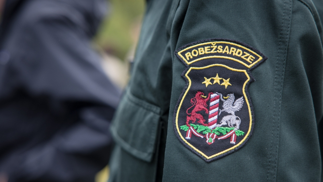 FOTO: Uzraksts robežsardze