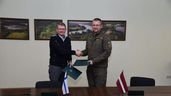 Tiekas Latvijas un Somijas Robežapsardzības iestāžu vadītāji