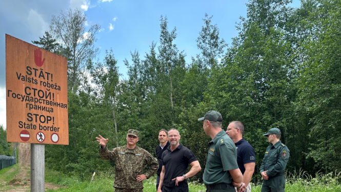FRONTEX izpilddirektora vietnieks viesojas uz robežas 08.07.2025