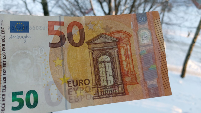 FOTO: 50 eiro banknote