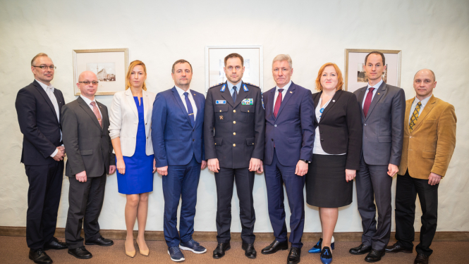 foto: Valsts robežsardzes priekšnieks vizītē Tallinā. Igaunijas prezidentūras noslēguma sanāksme.