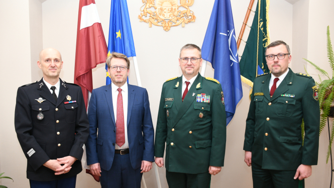 FOTO: VRS priekšnieks ar Francijas vēstnieku