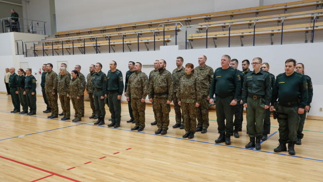 FOTO: Šaušanas sacensību dalībnieki