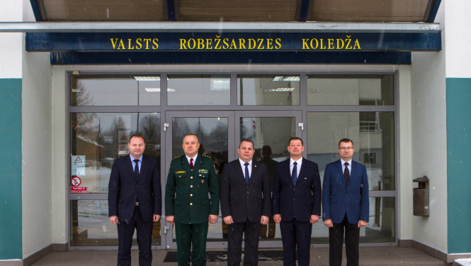 Foto: Baltkrievijas delegācijas vizīte Valsts robežsardzes koledžā