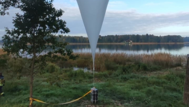 FOTO: Konstatētais balons