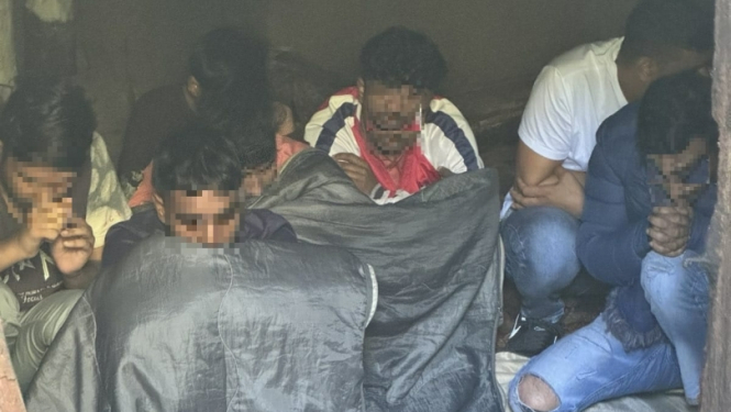 FOTO: Atturētie migranti