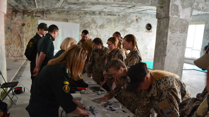 Informatīvais pasākums Valsts aizsardzības mācības vasaras nometnē Skrundā