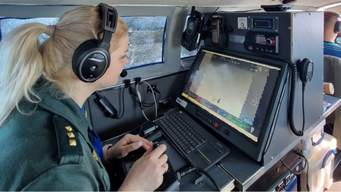 FOTO: Frontex eksperts veic pienākumus