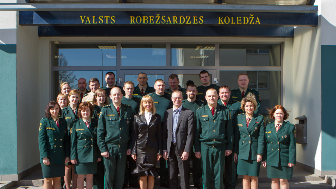 Foto: Frontex pārstāvju vizīte Valsts robežsardzes koledžā